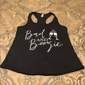 Bad and Boozie Racer Back Tank Top